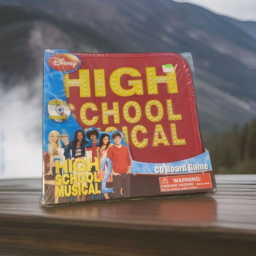 Disney Channel High School Musical 2 CD Board Game Brand New Sealed and Unopened